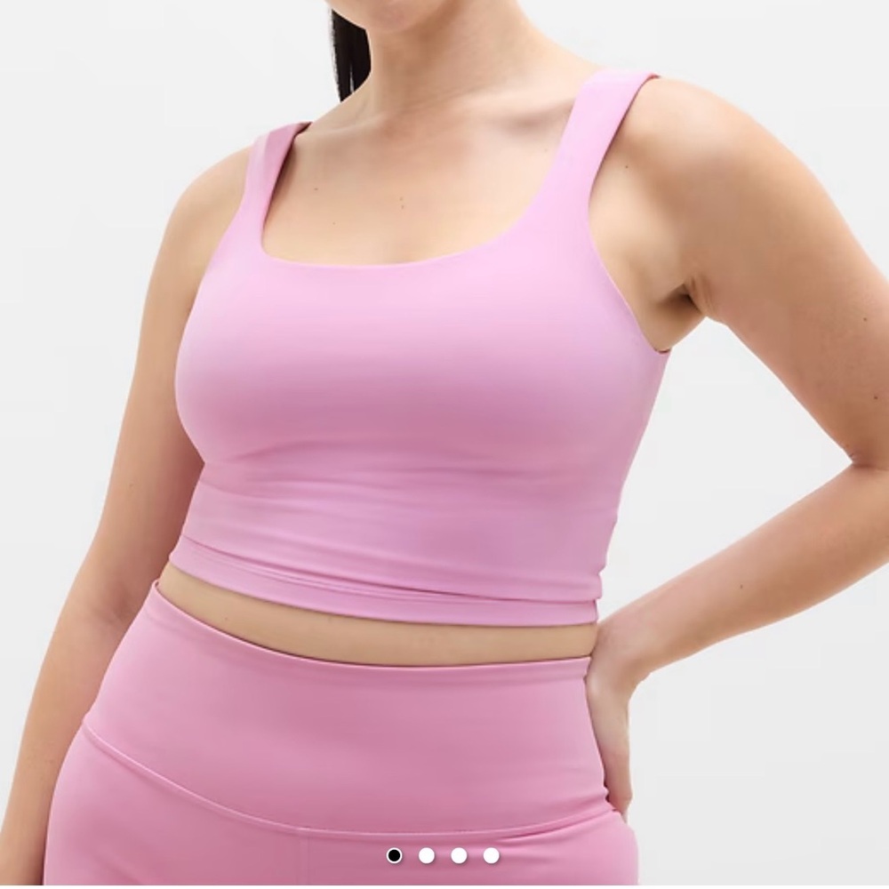 Athleta Transcend Square Neck Crop Sports Bra